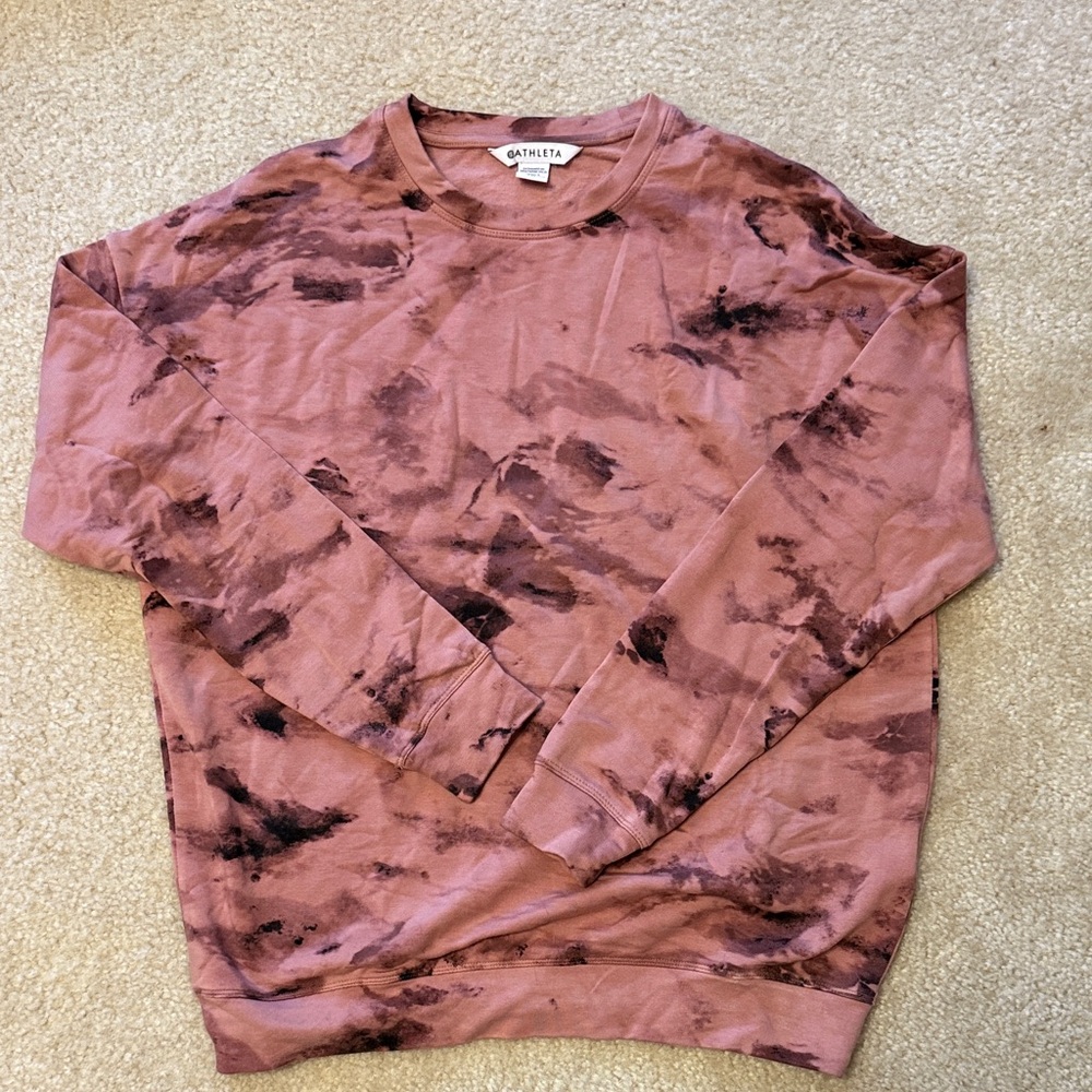Athleta Pink Tie-Dye sweatshirt